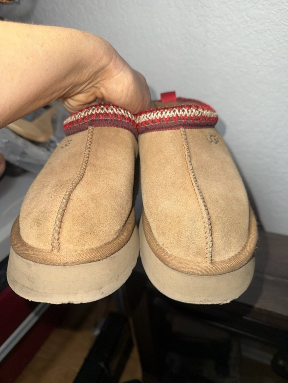 Ugg Tazz II Platform Slippers Chestnut Women’s US 7EU 38 Authentic - Picture 7 of 8